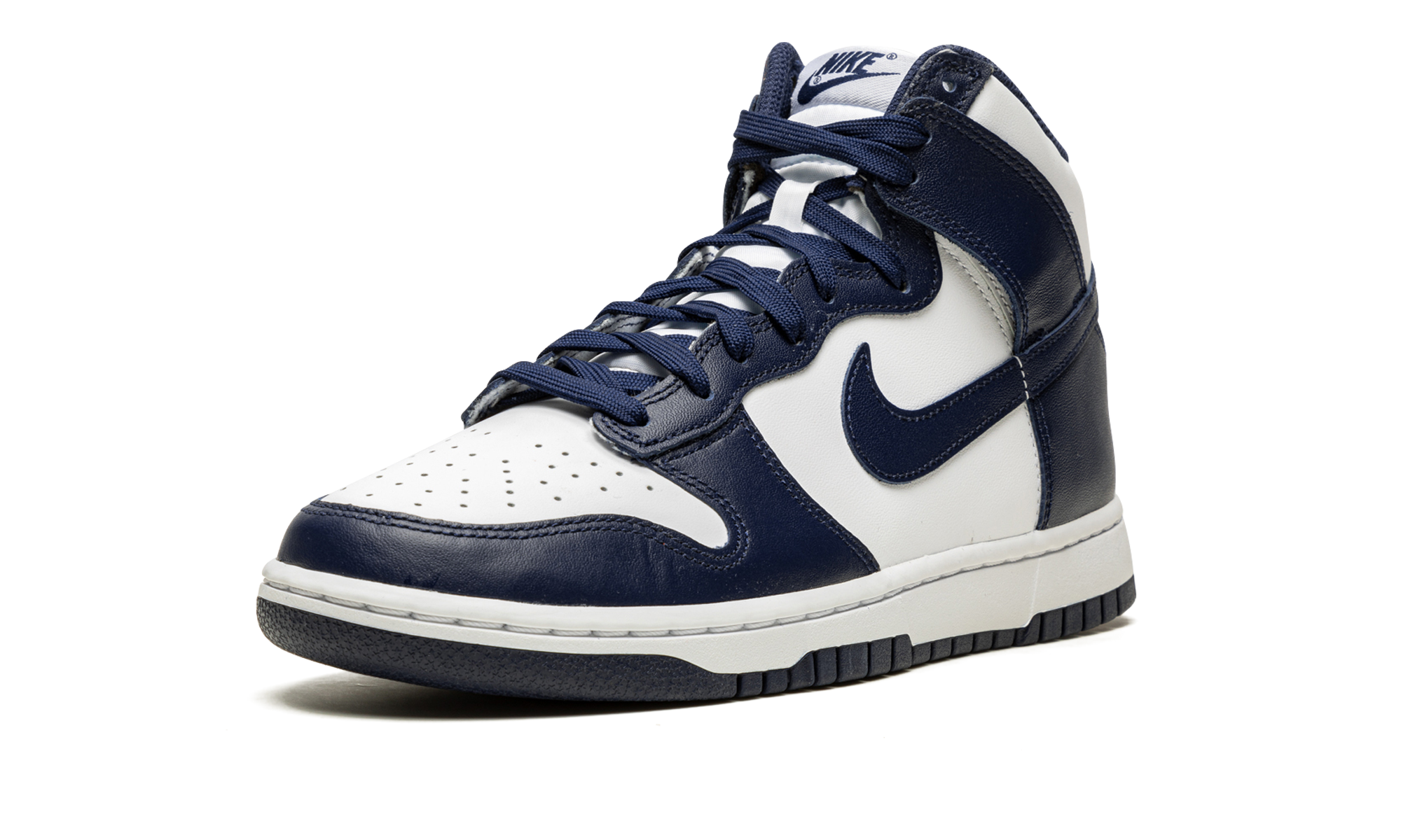 nike dunk high championship navy+DD1399-104+left diagnol single view