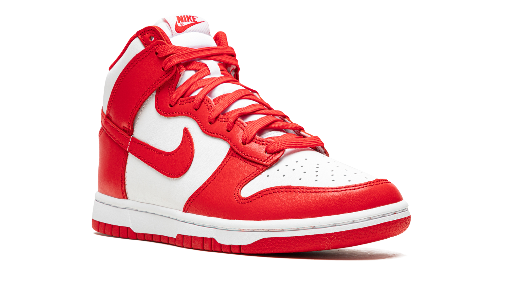 nike dunk high championship white red+DD1399-106+diagnol right view