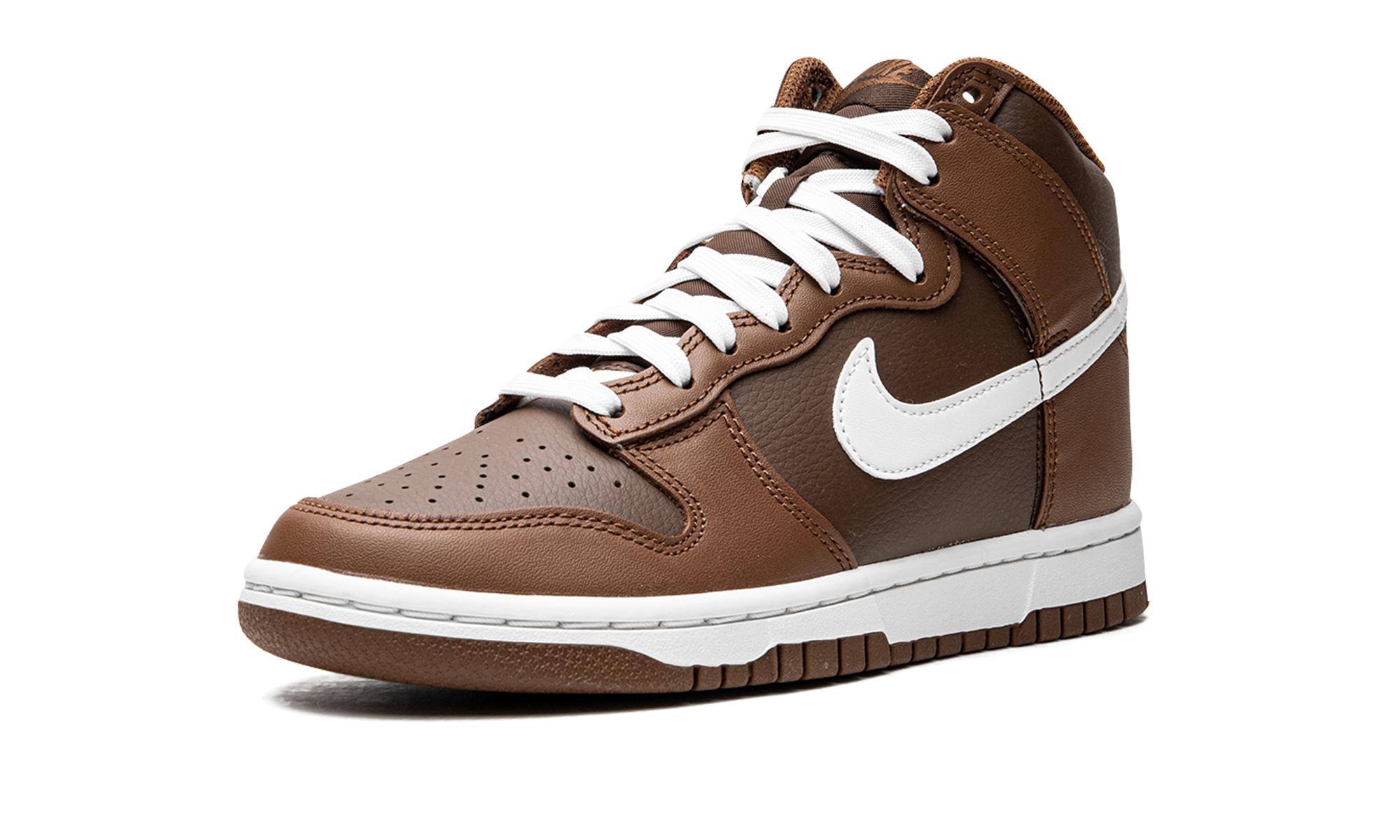 nike dunk high chocolate+DJ6189-200+left diagnol single view