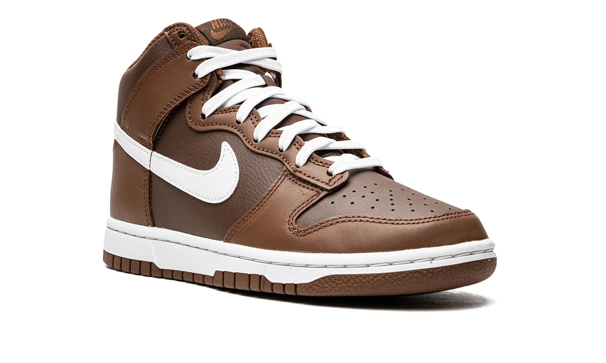 nike dunk high chocolate+DJ6189-200+diagnol right view
