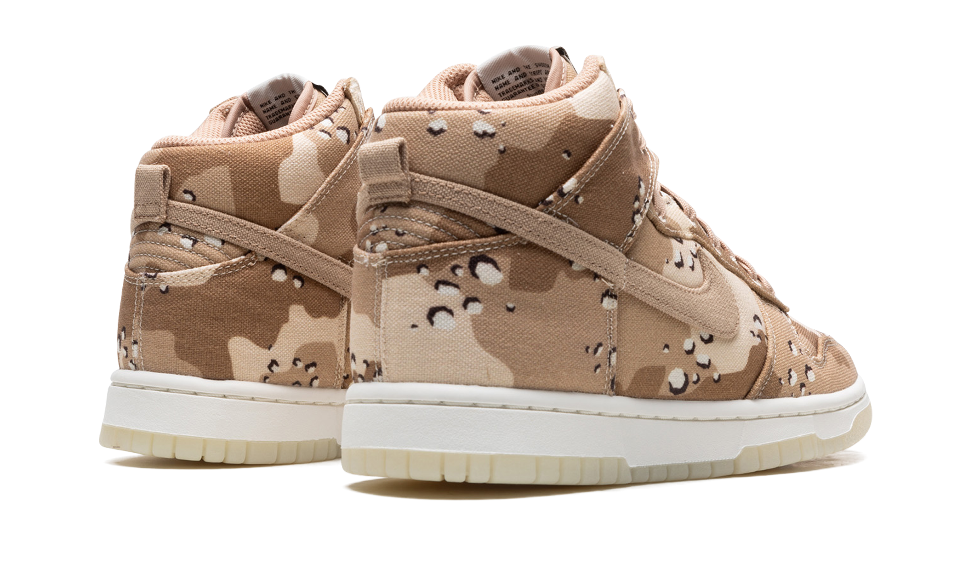 nike dunk high desert camo women s+DX2314-200+diagnol right behind view