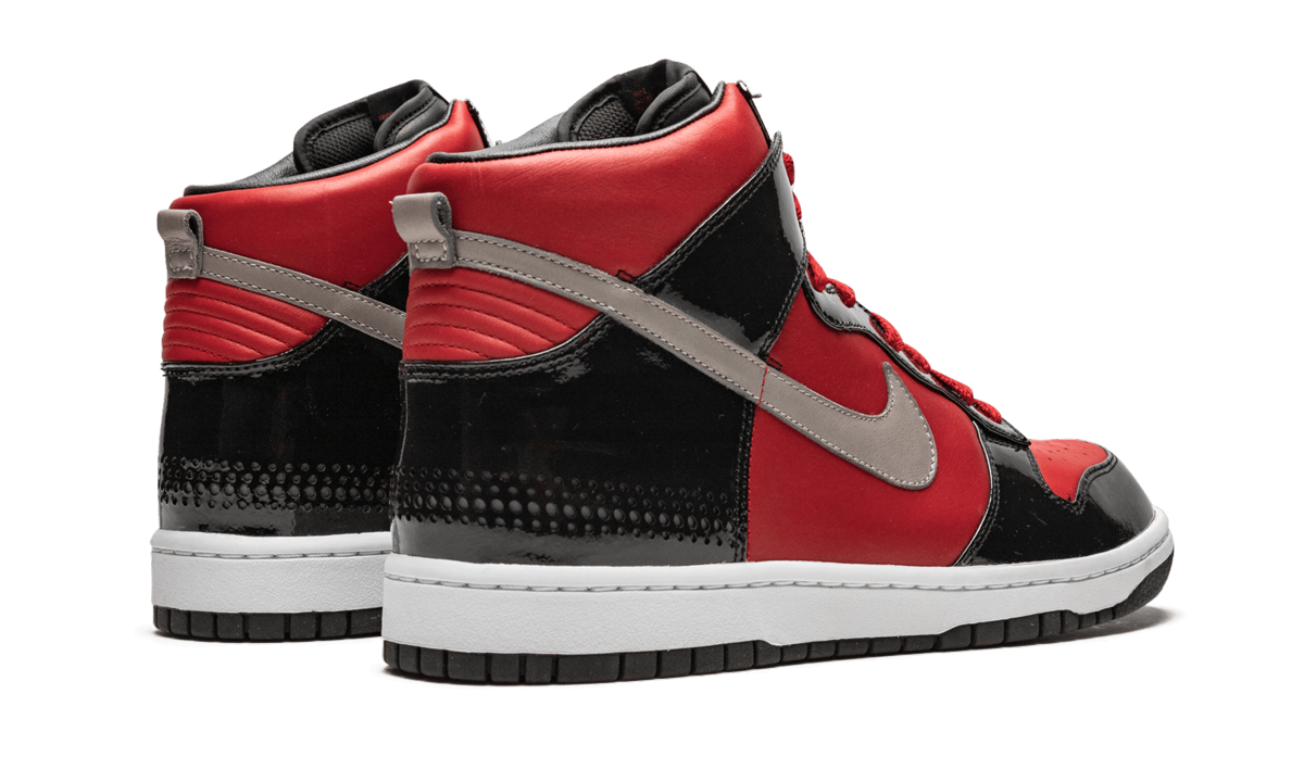 nike dunk high dj am+323955-600+diagnol right behind view