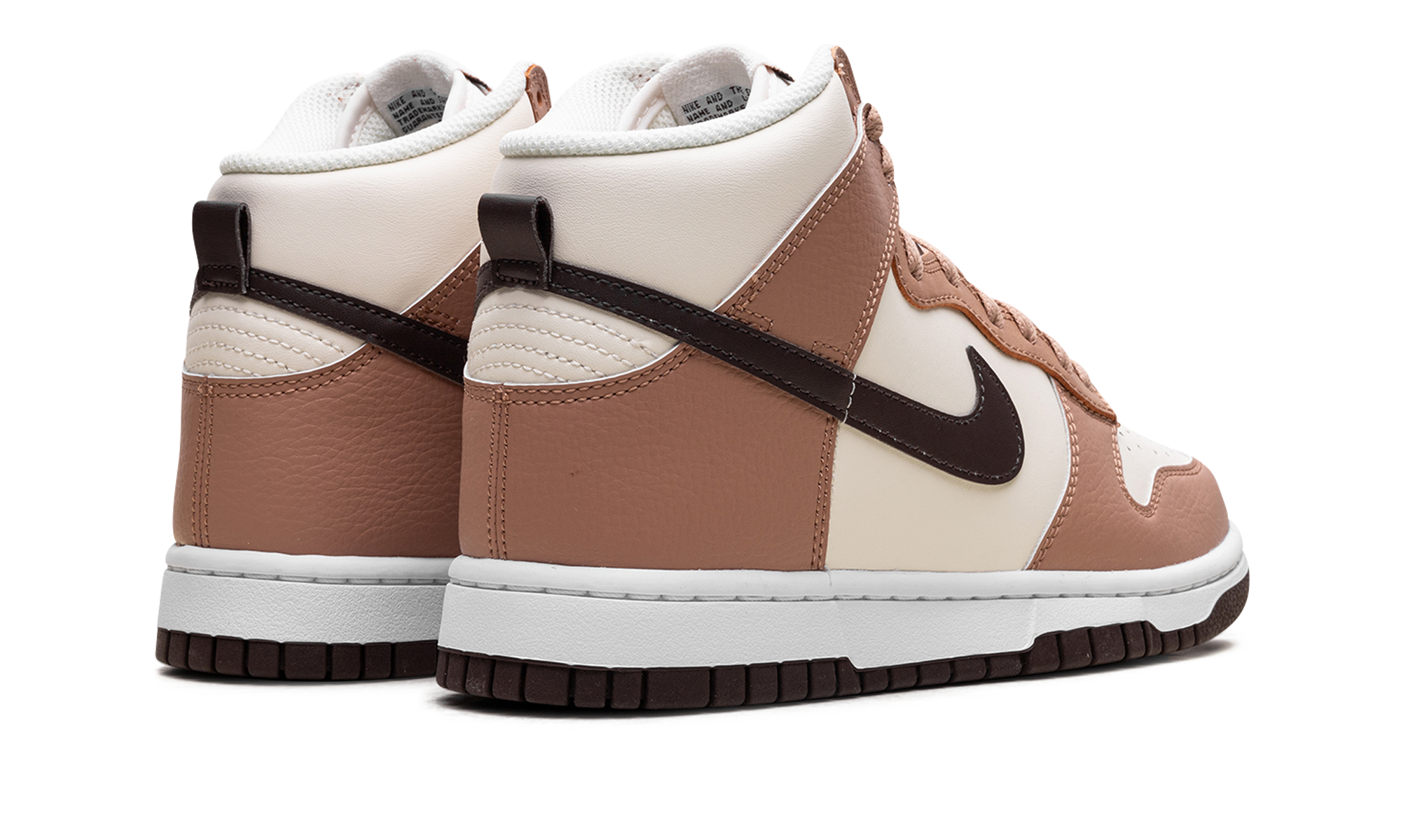 nike dunk high dusted clay women s+FQ2755-200+diagnol right behind view