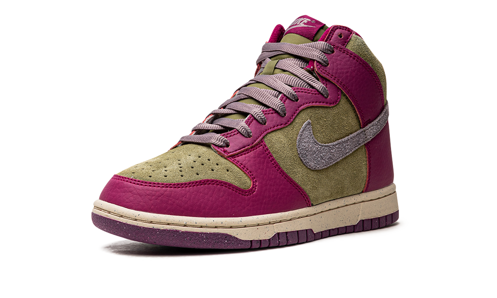 nike dunk high dynamic berry women s+FB1273-500+left diagnol single view