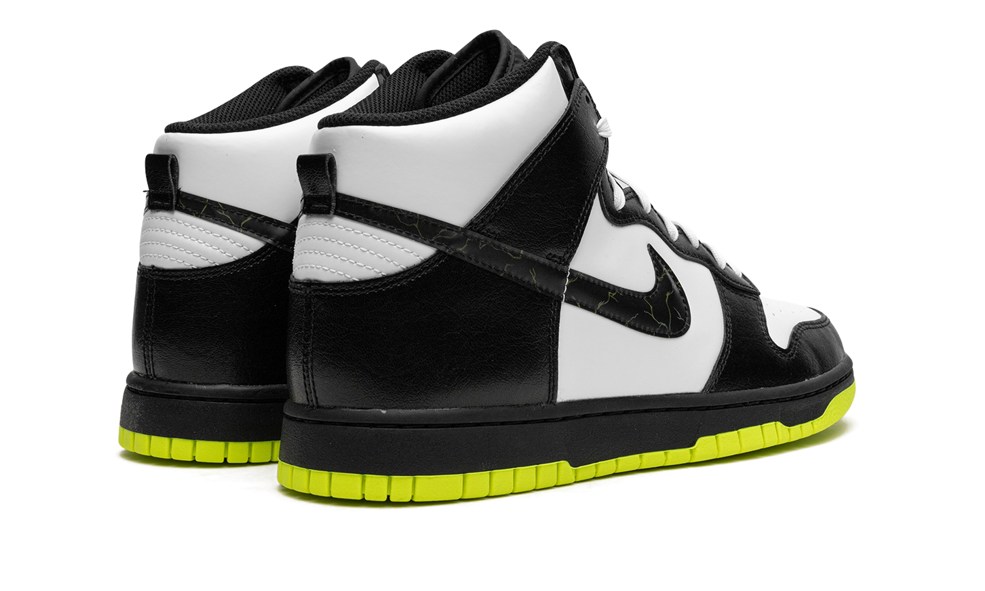nike dunk high electric panda+FD0732-100+diagnol right behind view