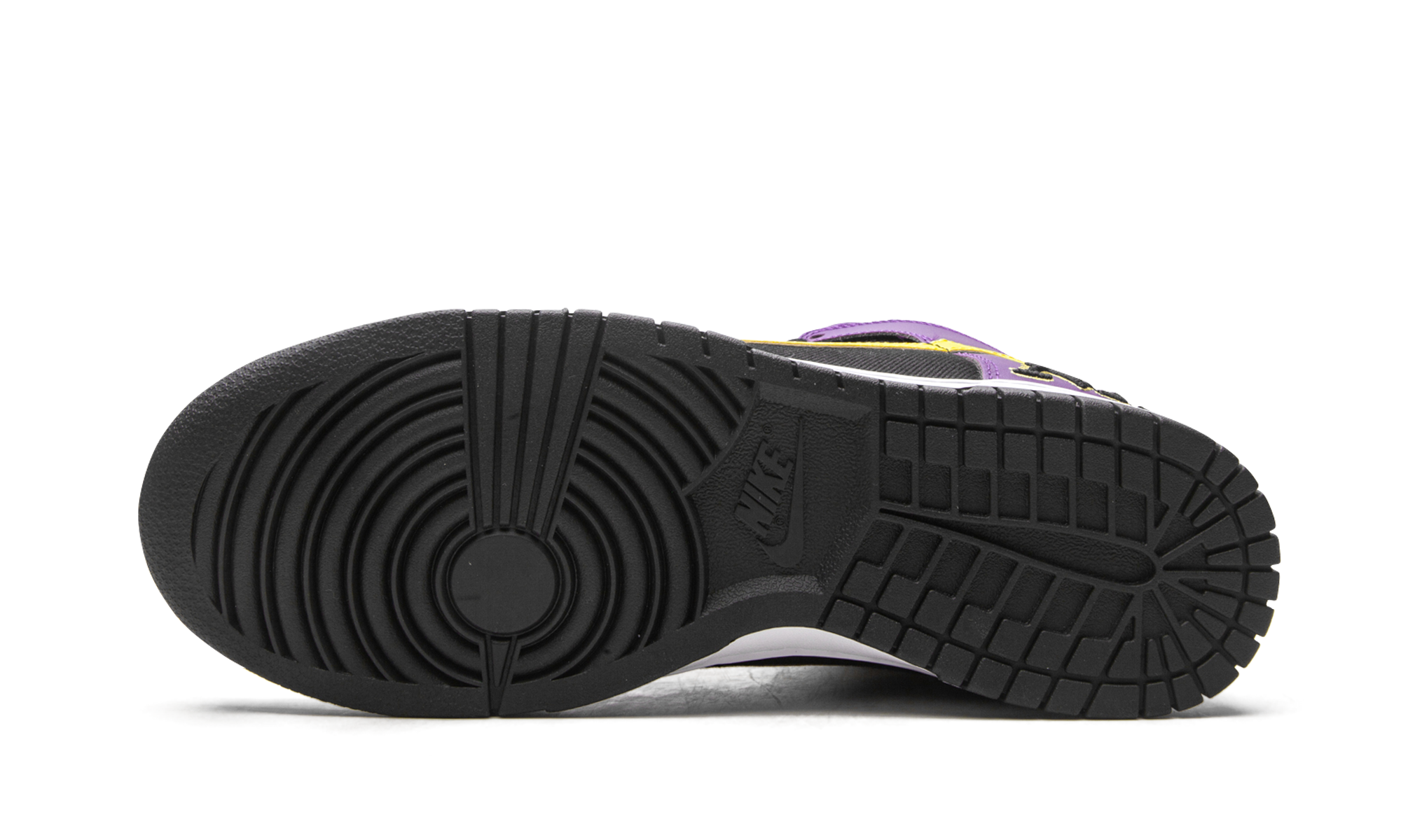 nike dunk high emb lakers+DH0642-001+bottom view