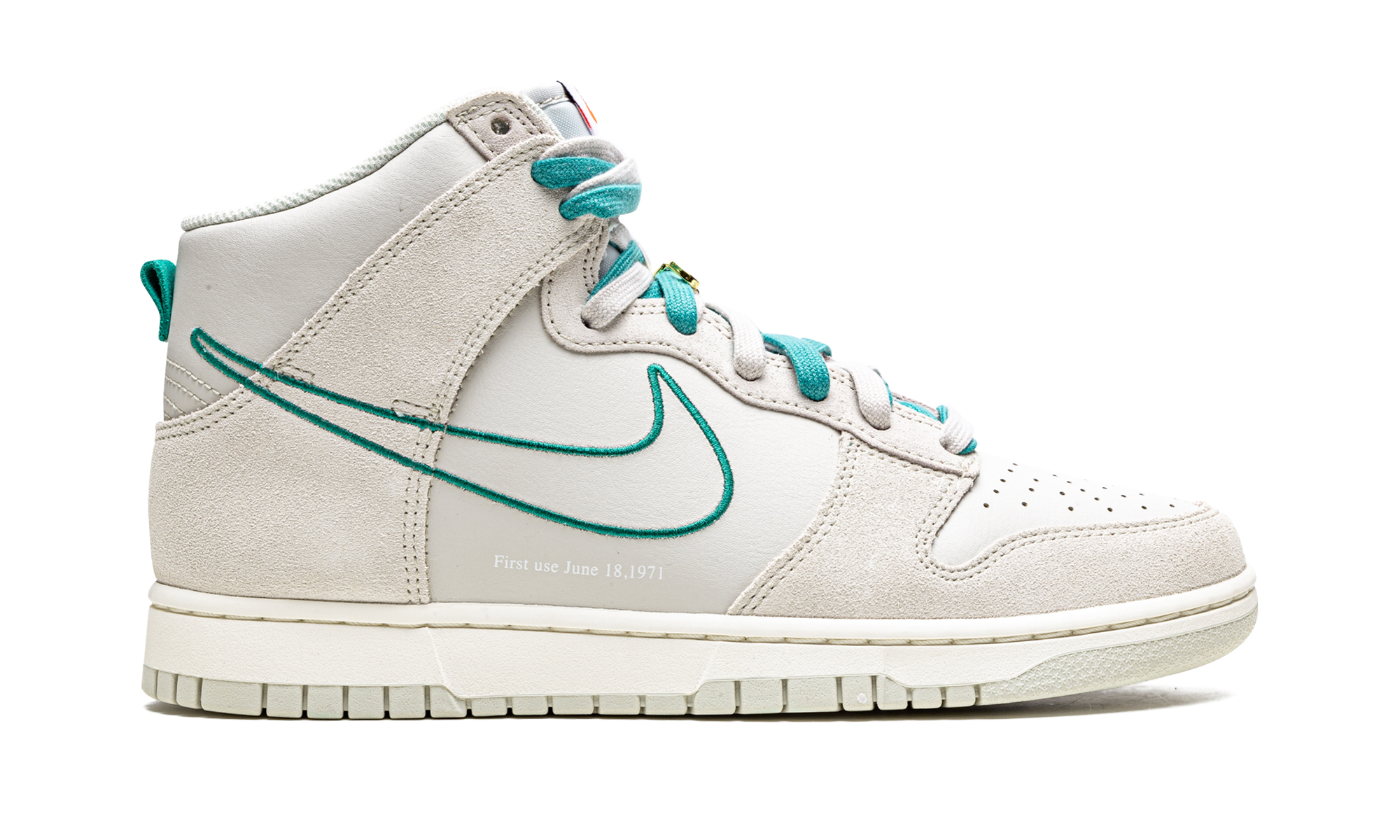 nike dunk high first use sail+DH0960-001+right view