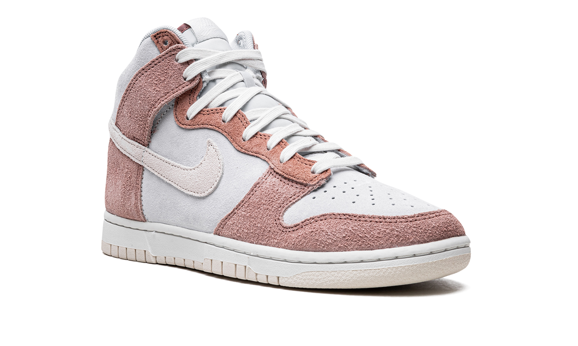 nike dunk high fossil rose+DH7576-400+diagnol right view