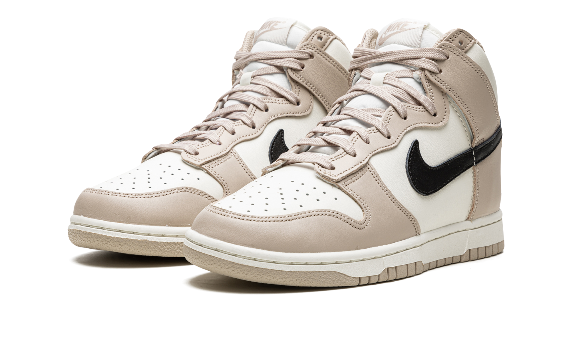 nike dunk high fossil stone women s+DD1869-200+diagnol left view