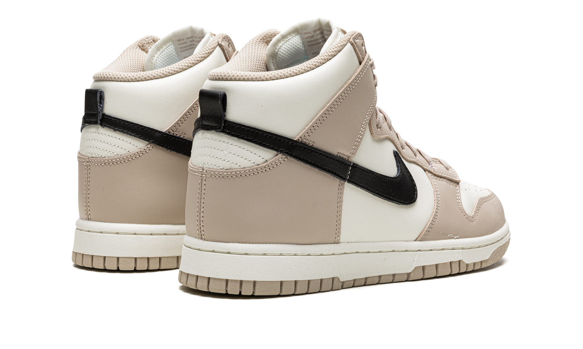 nike dunk high fossil stone women s+DD1869-200+diagnol right behind view