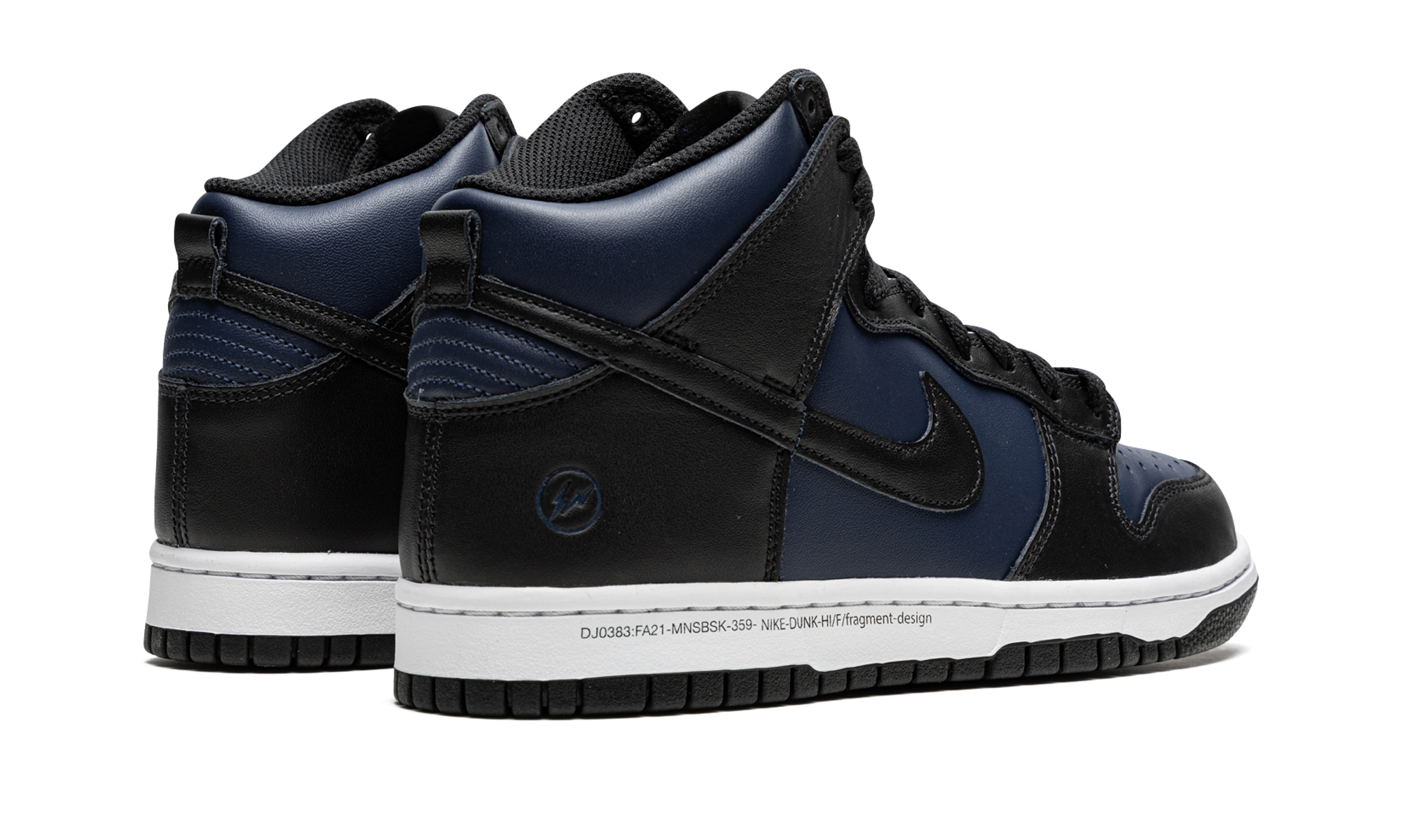 nike dunk high fragment tokyo+DJ0383-400+diagnol right behind view