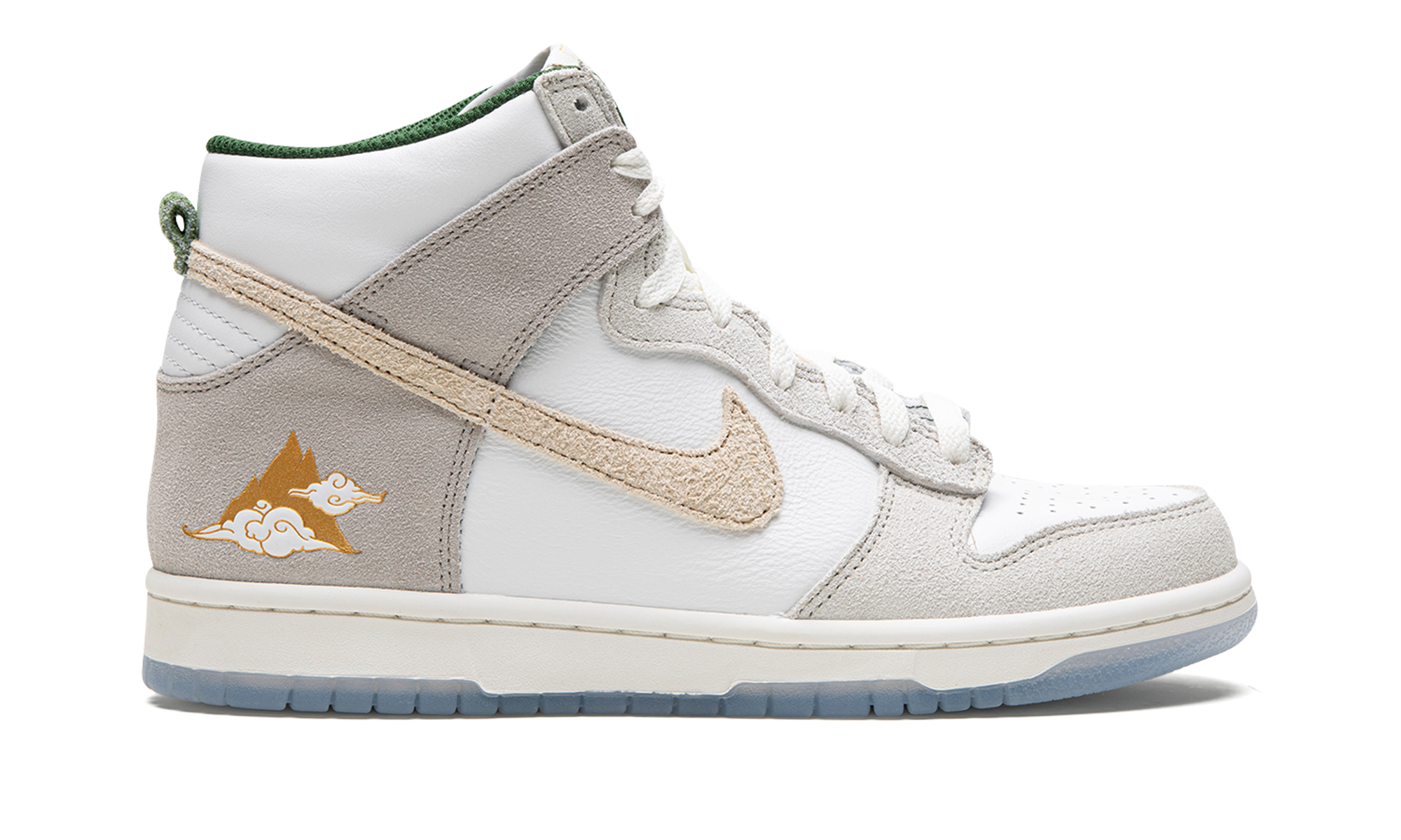 nike dunk high gold mountain gs+FD1024-100+right view