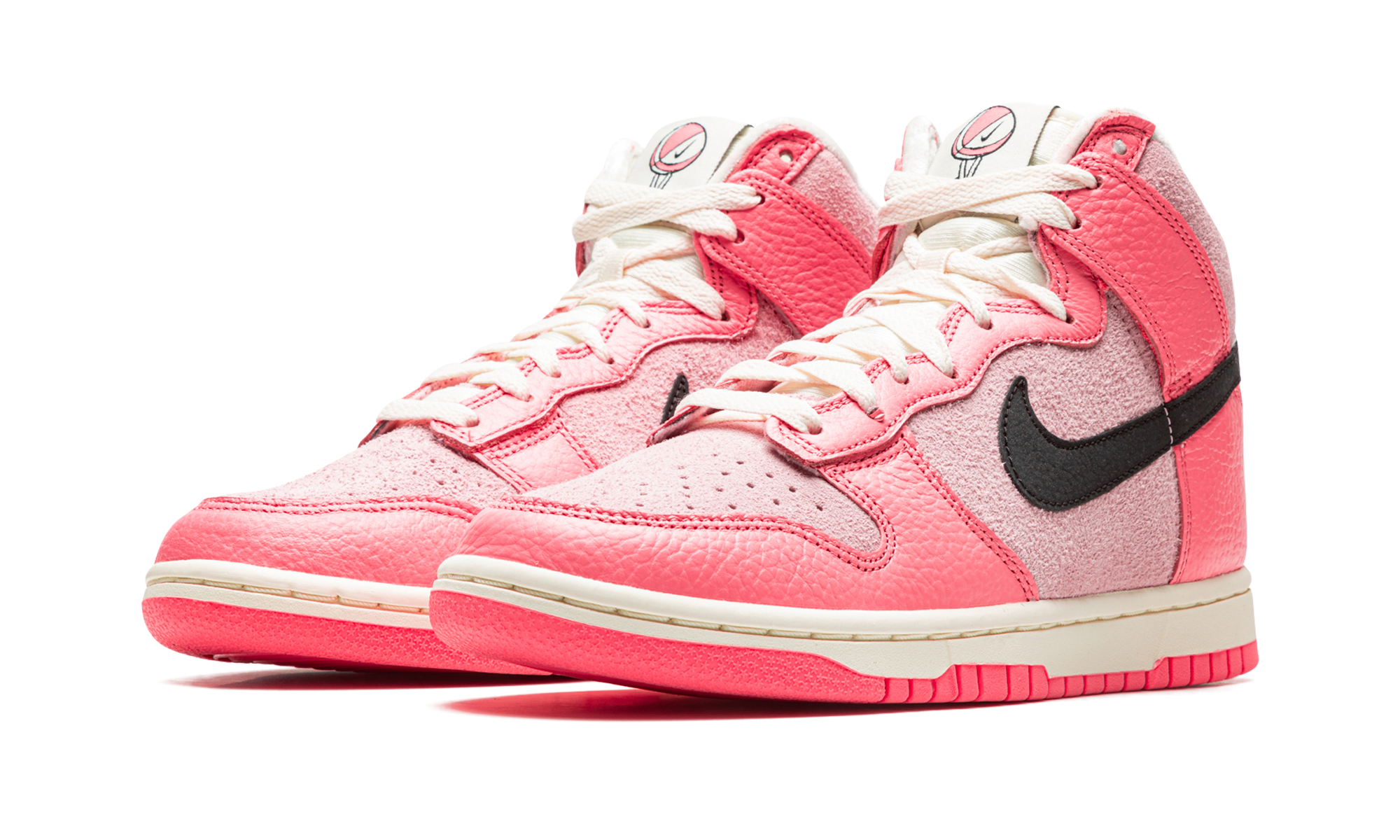nike dunk high hoops pack pink women s+DX3359-600+diagnol left view