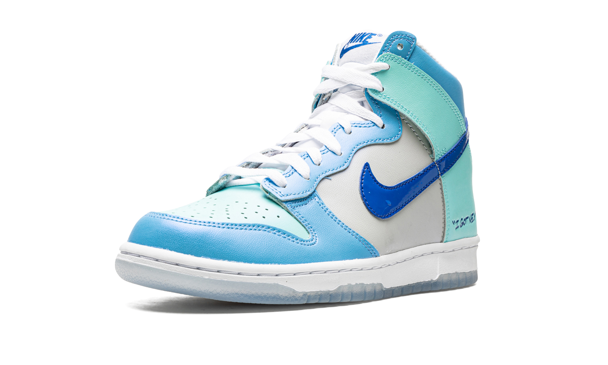 nike dunk high i got next gs+DV2206-400+left diagnol single view