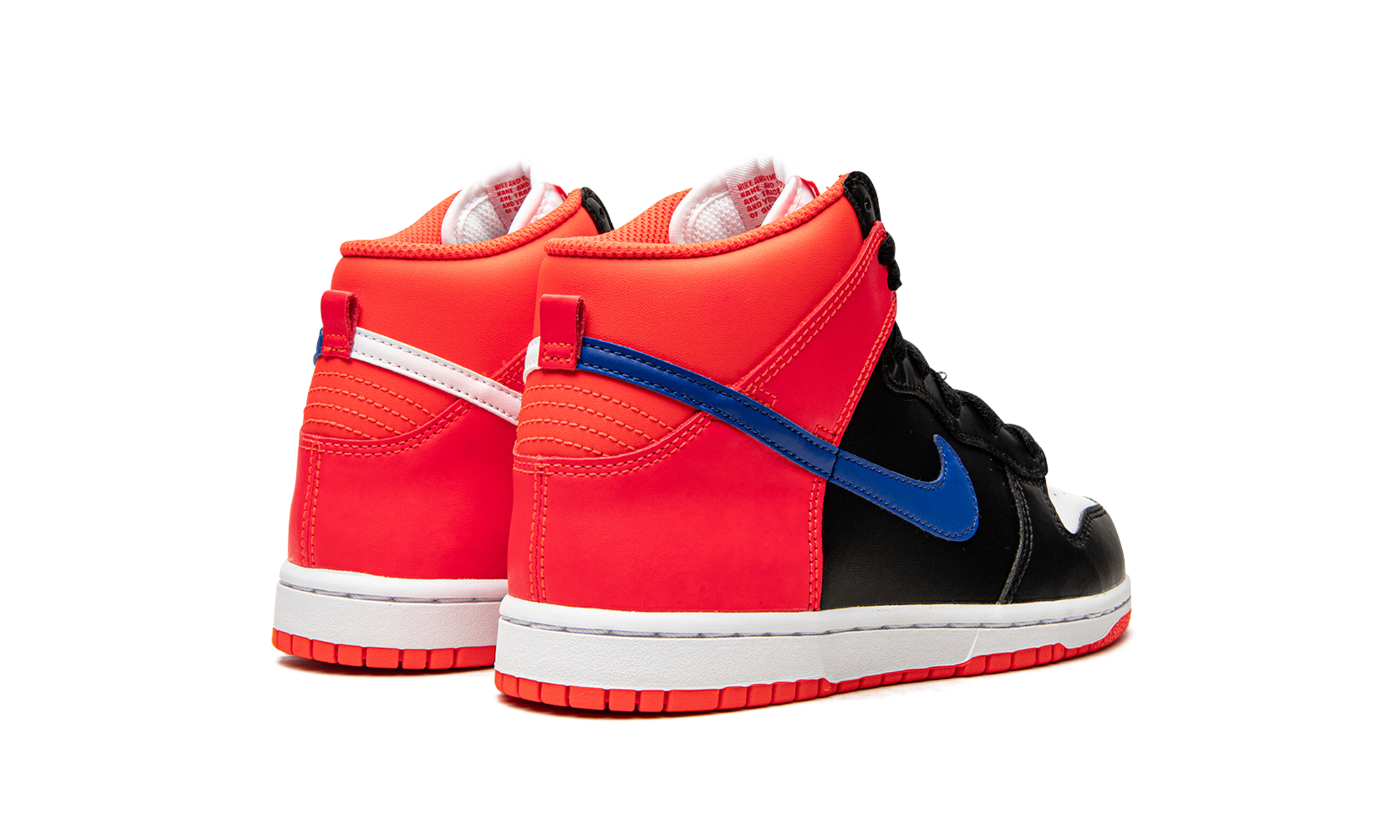 nike dunk high knicks ps+DD2314-001+diagnol right behind view