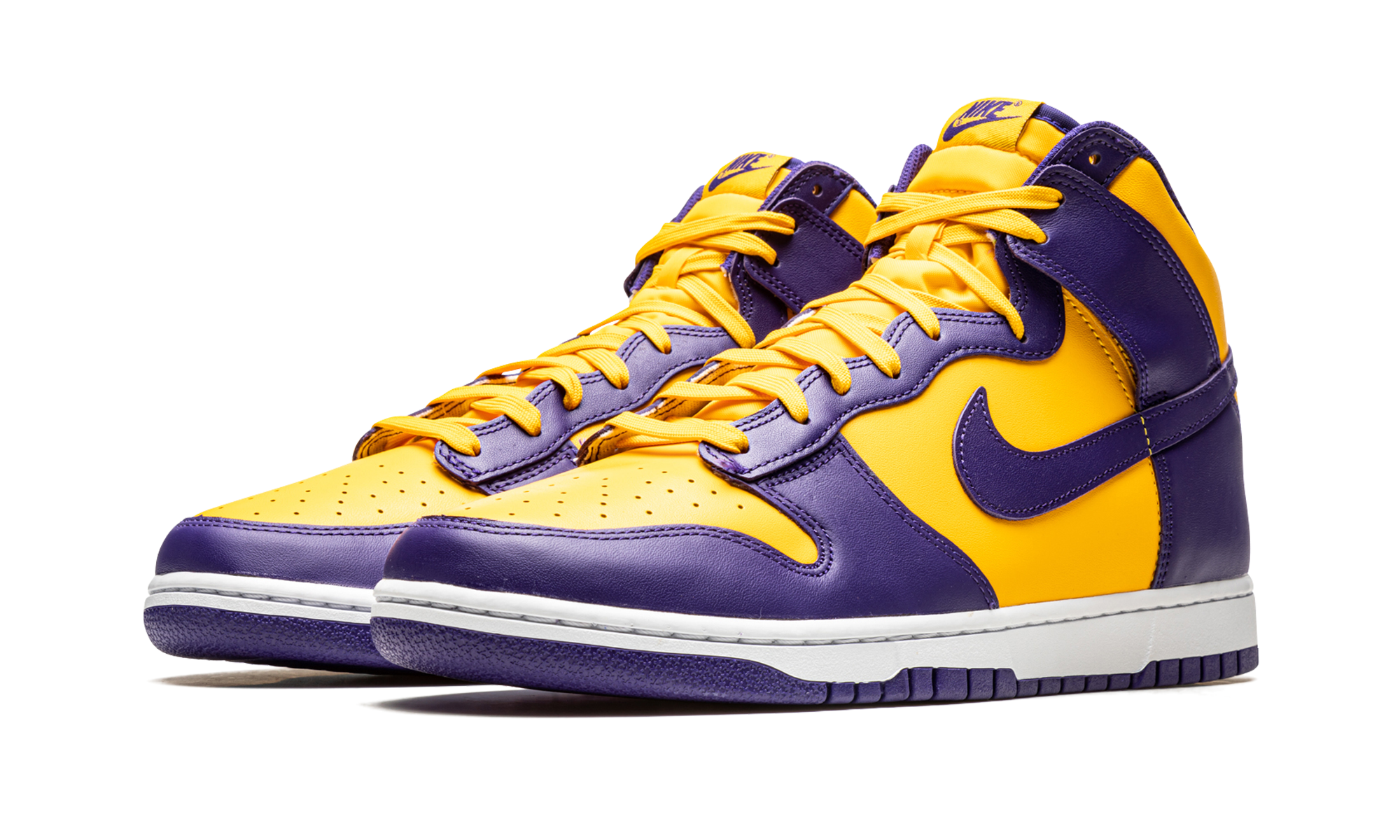nike dunk high lakers+DD1399-500+diagnol left view