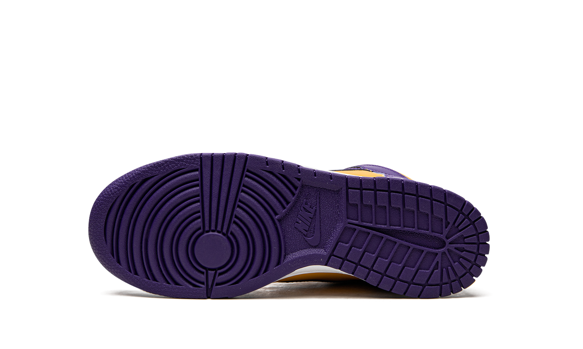 nike dunk high lakers gs+DZ4454-500+bottom view