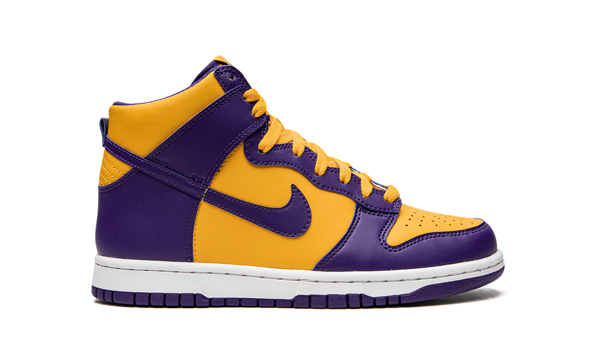 nike dunk high lakers gs+DZ4454-500+right view