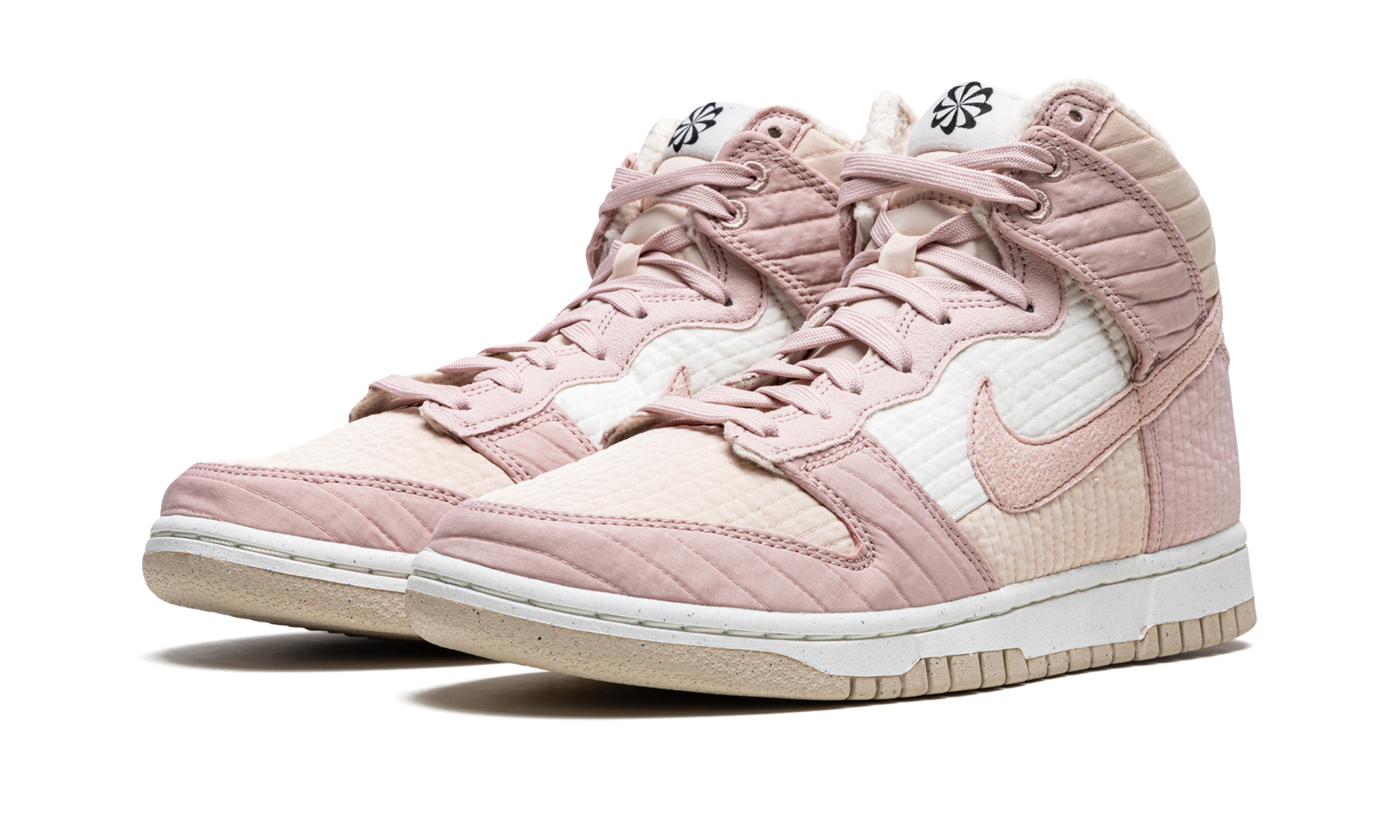 nike dunk high lx next nature pink oxford women s+DN9909-200+diagnol left view
