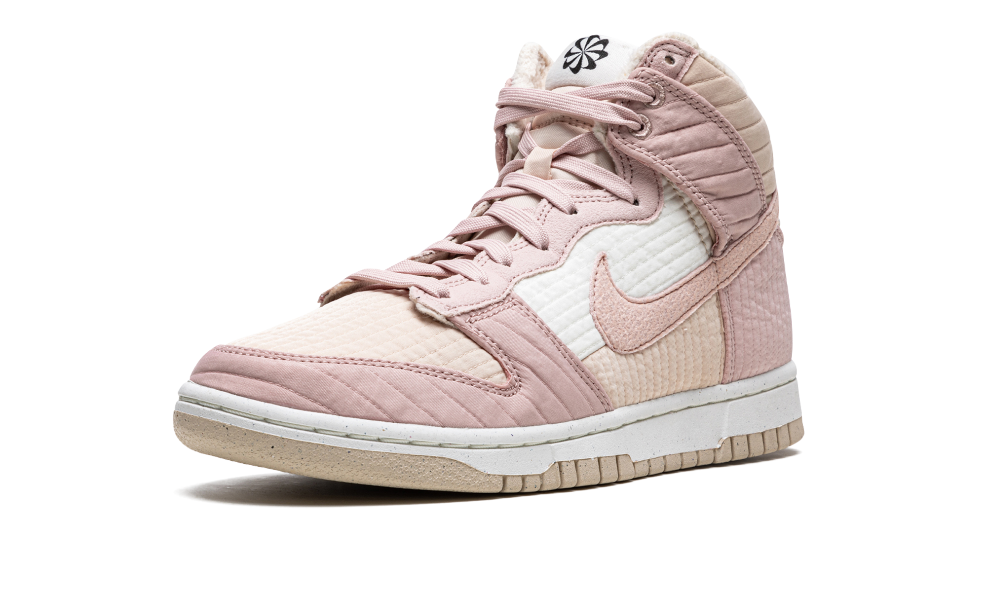 nike dunk high lx next nature pink oxford women s+DN9909-200+left diagnol single view