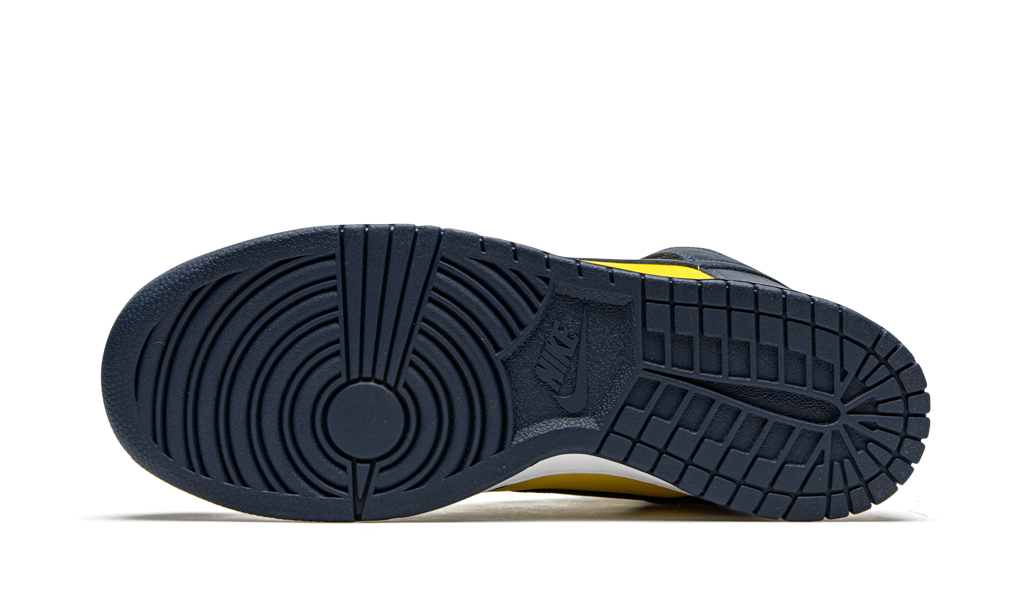 nike dunk high michigan 2020+CZ8149-700+bottom view