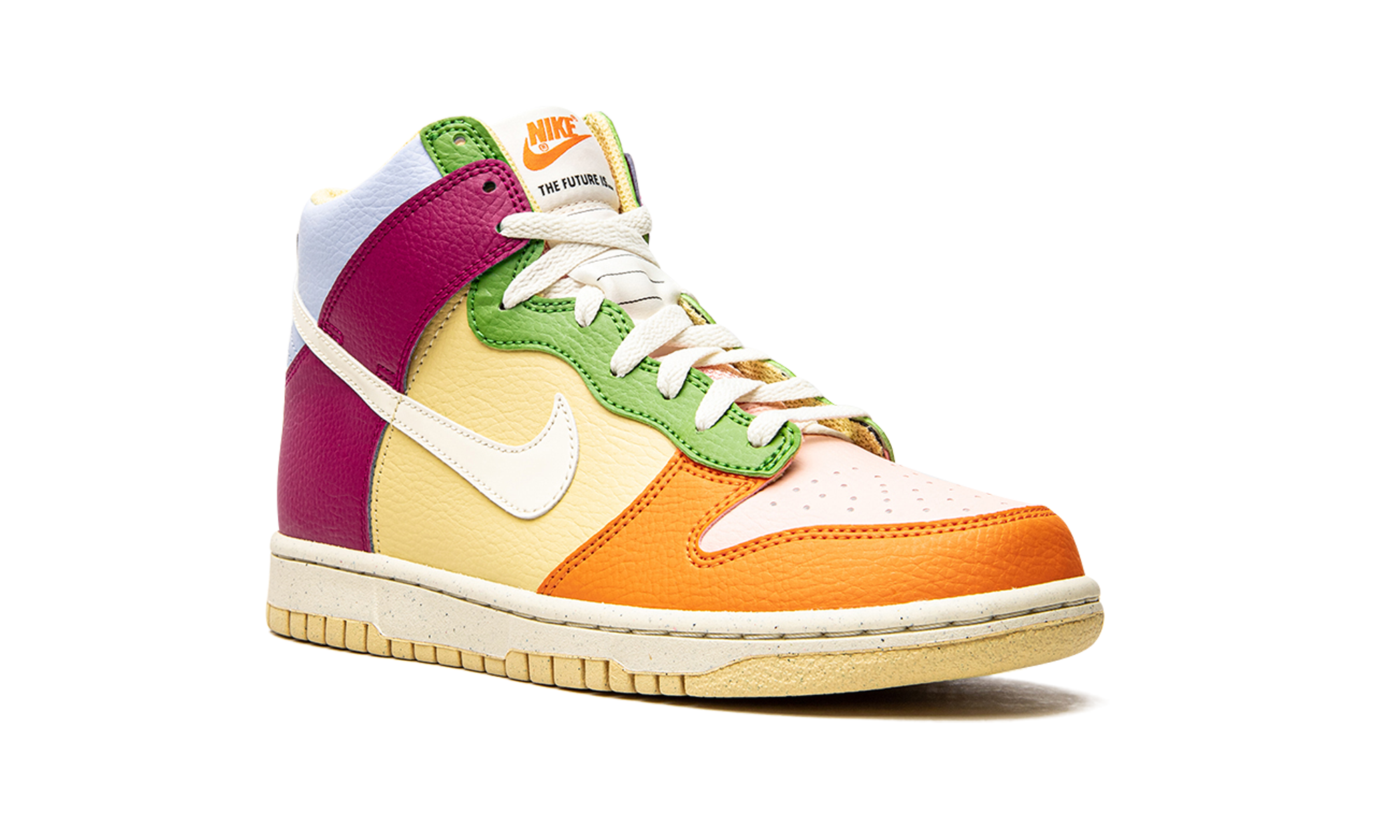nike dunk high next nature international day of the girl gs+DZ5638-500+diagnol right view