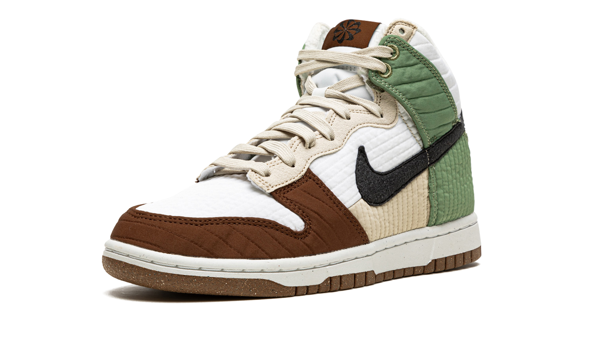 nike dunk high next nature summit white women s+DN9909-100+left diagnol single view