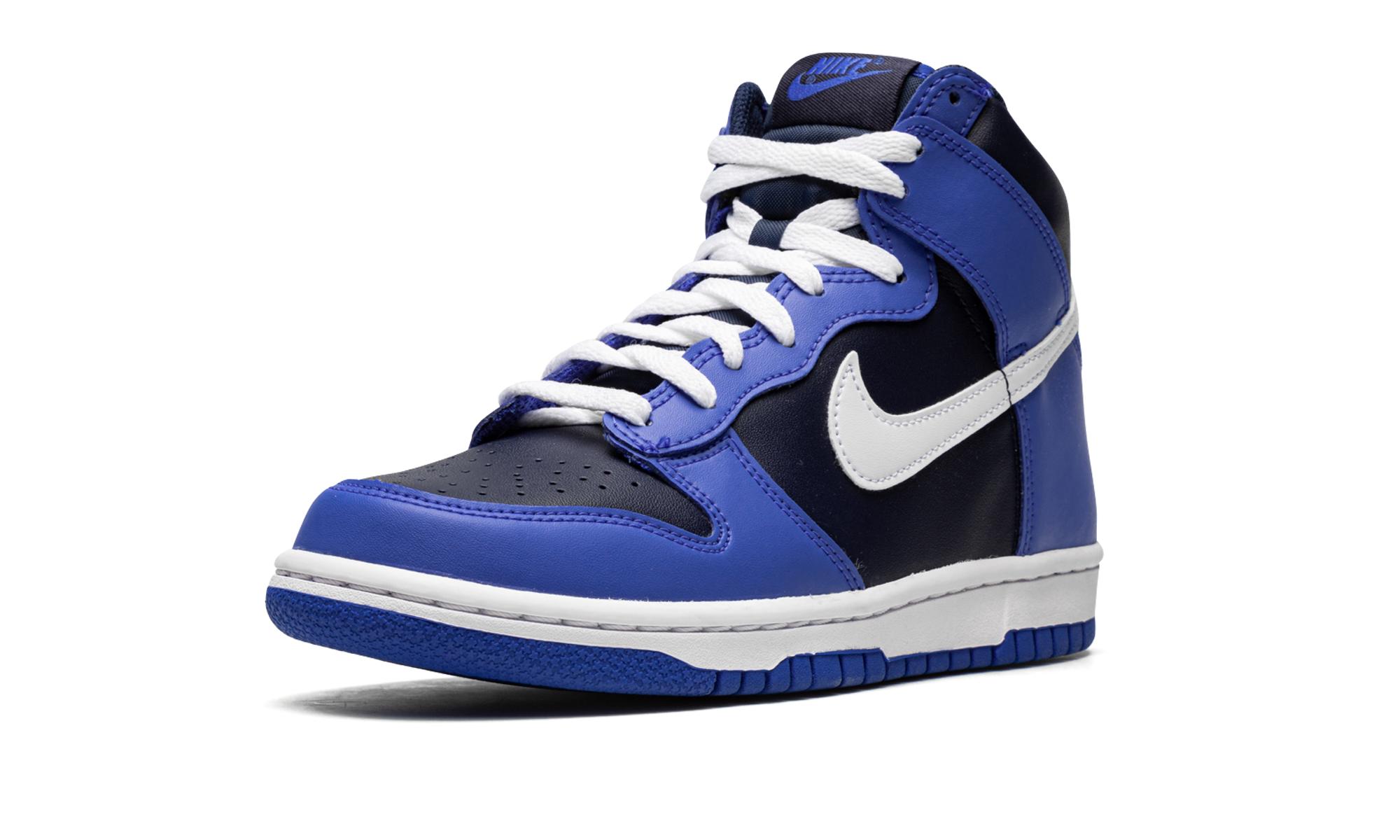 nike dunk high obsidian gs+DB2179-400+left diagnol single view