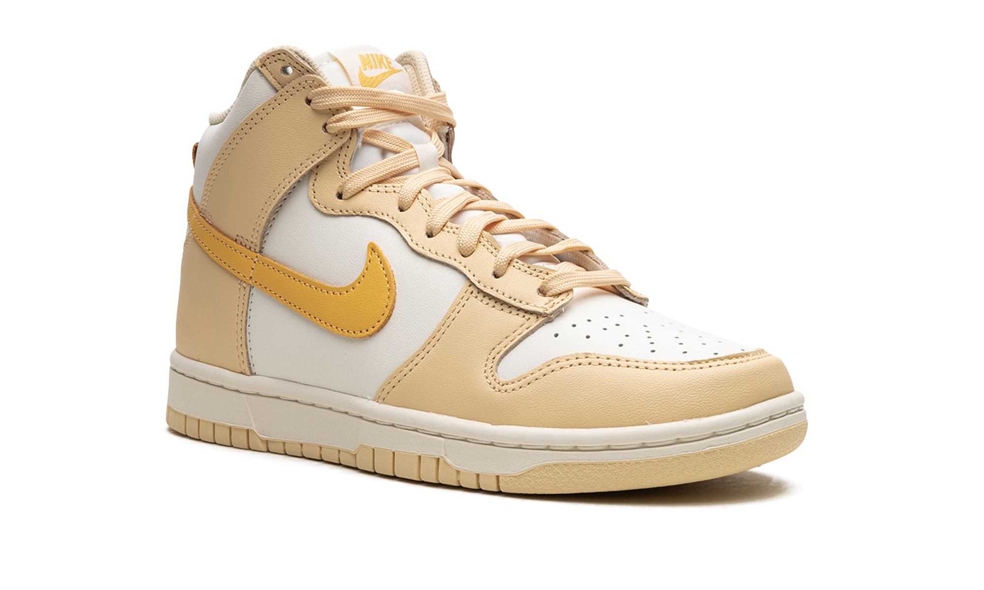 nike dunk high pale vanilla topaz gold women s+DD1869-201+diagnol right view