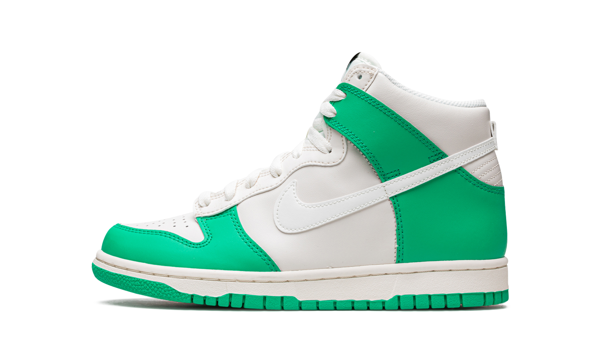 nike dunk high phantom stadium green gs+DB2179-002+diagnol right view 1