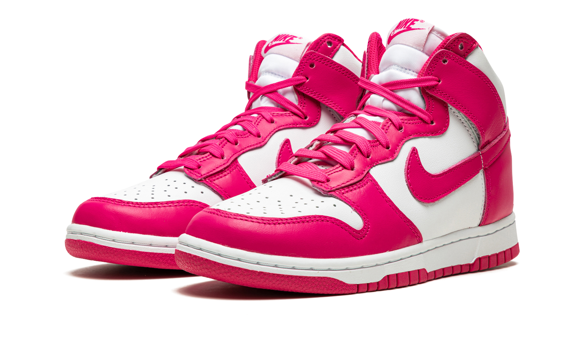nike dunk high pink prime women s+DD1869-110+diagnol left view