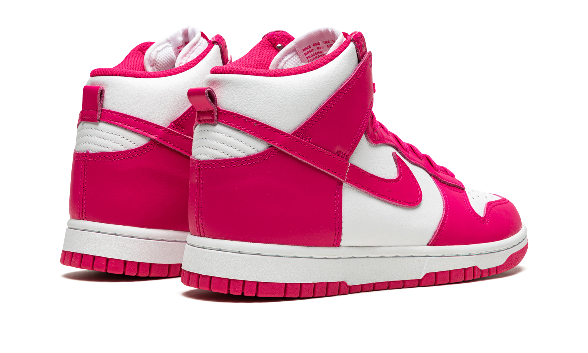 nike dunk high pink prime women s+DD1869-110+diagnol right behind view
