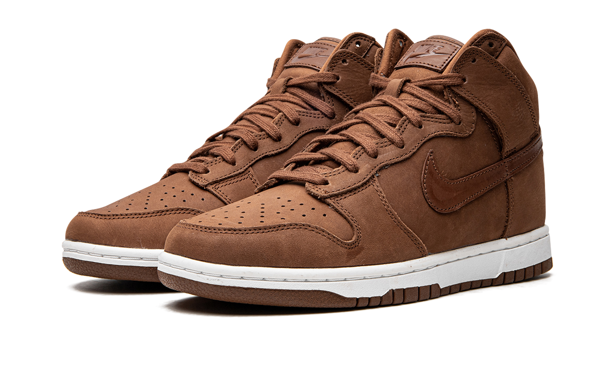 nike dunk high premium pecan women s+DX2044-200+diagnol left view