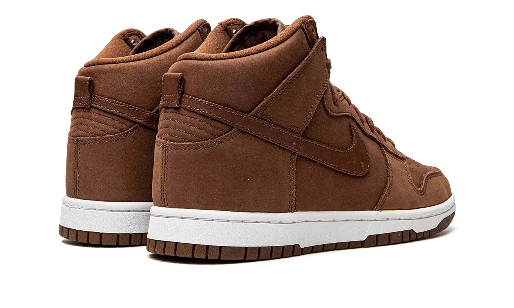 nike dunk high premium pecan women s+DX2044-200+diagnol right behind view