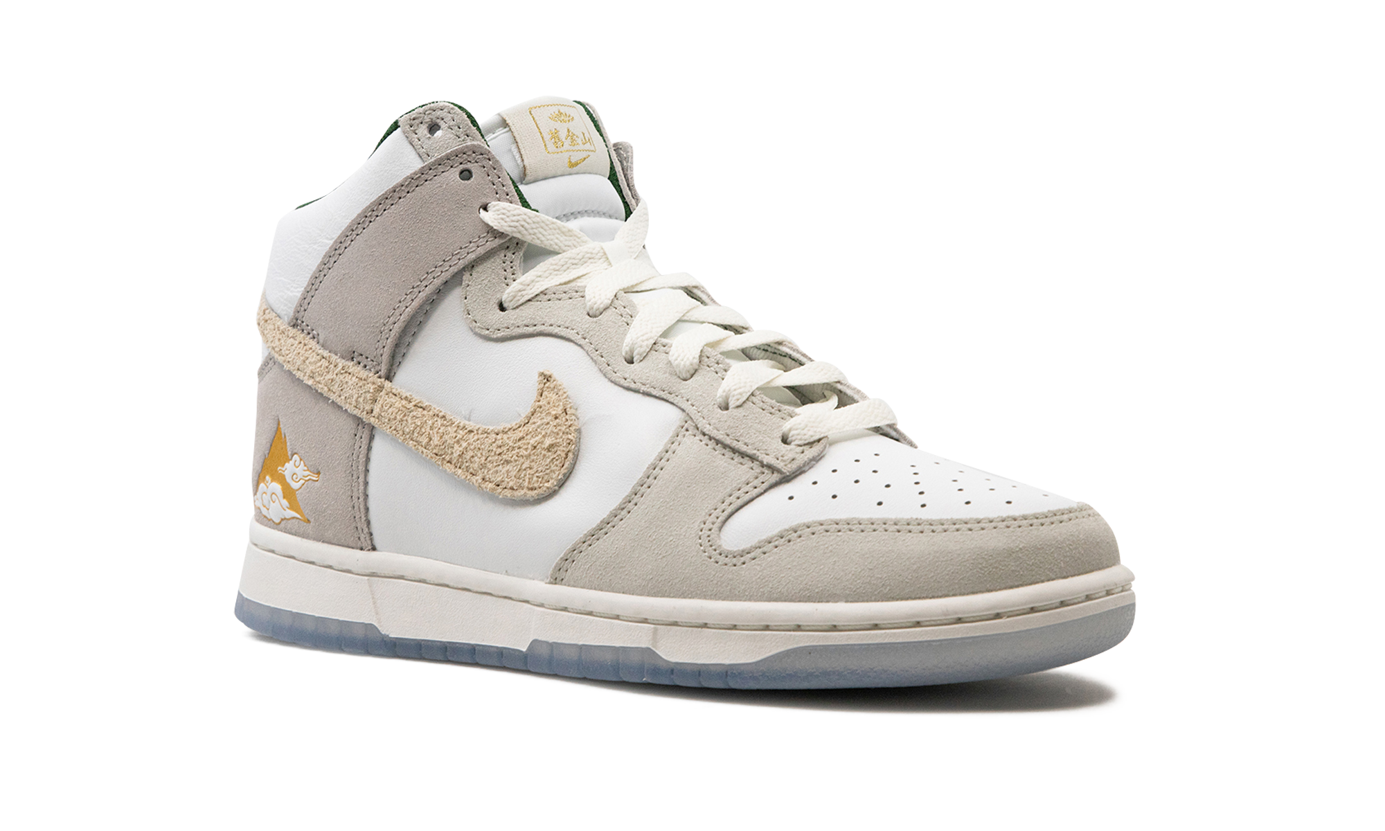 nike dunk high premium san francisco chinatown gold mountain special box+FD0776-100+diagnol right view
