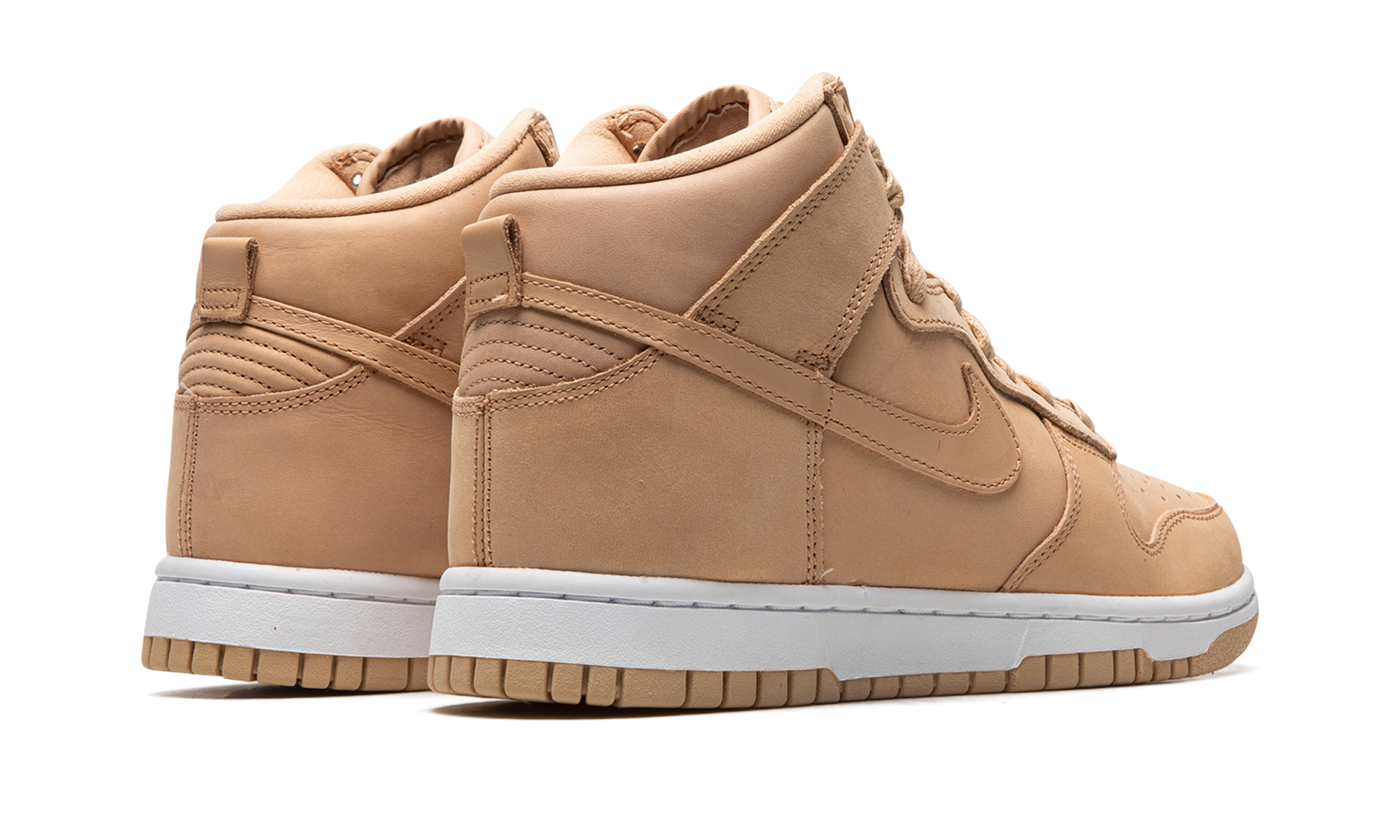 nike dunk high premium vachetta tan women s+DX2044-201+diagnol right behind view