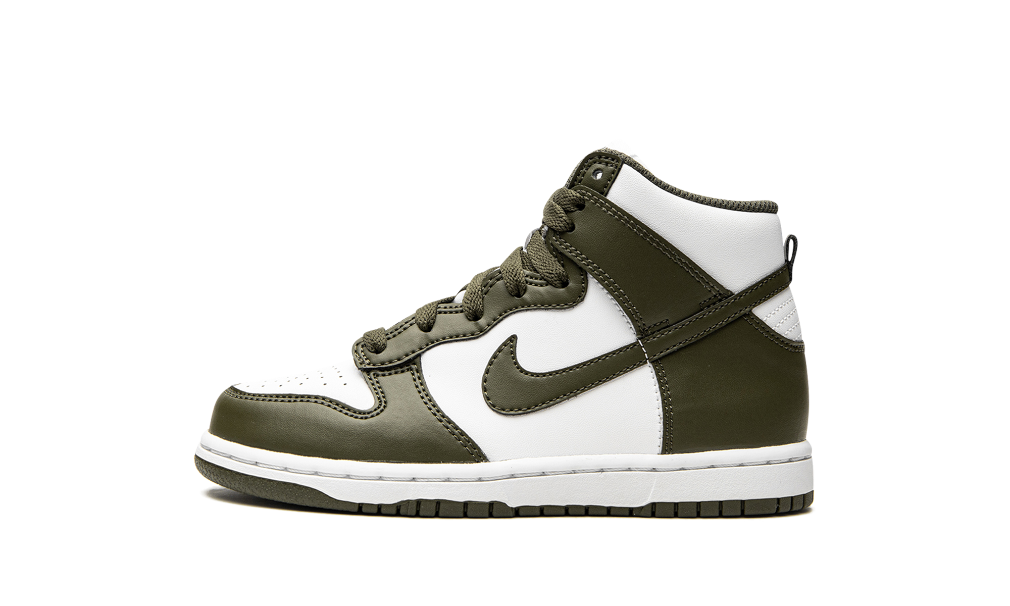 nike dunk high retro cargo khaki ps+DD2314-105+diagnol right view 1