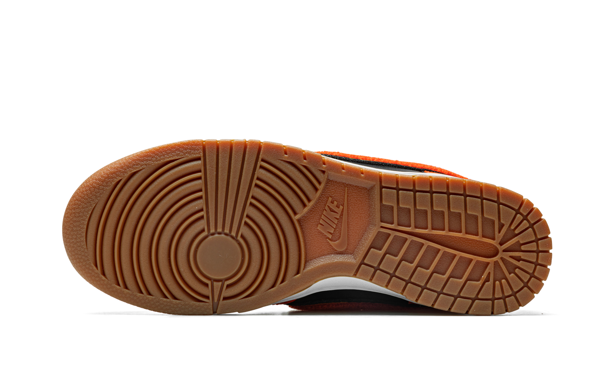 nike dunk high retro chenille swoosh safety orange+DR8805-002+bottom view