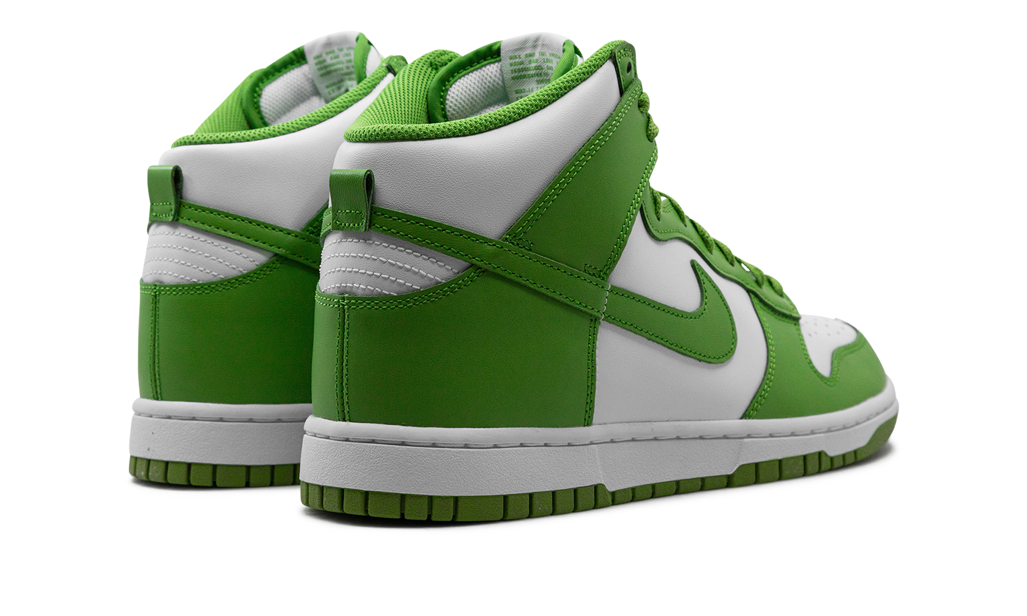 nike dunk high retro chlorophyll+DV0829-101+diagnol right behind view