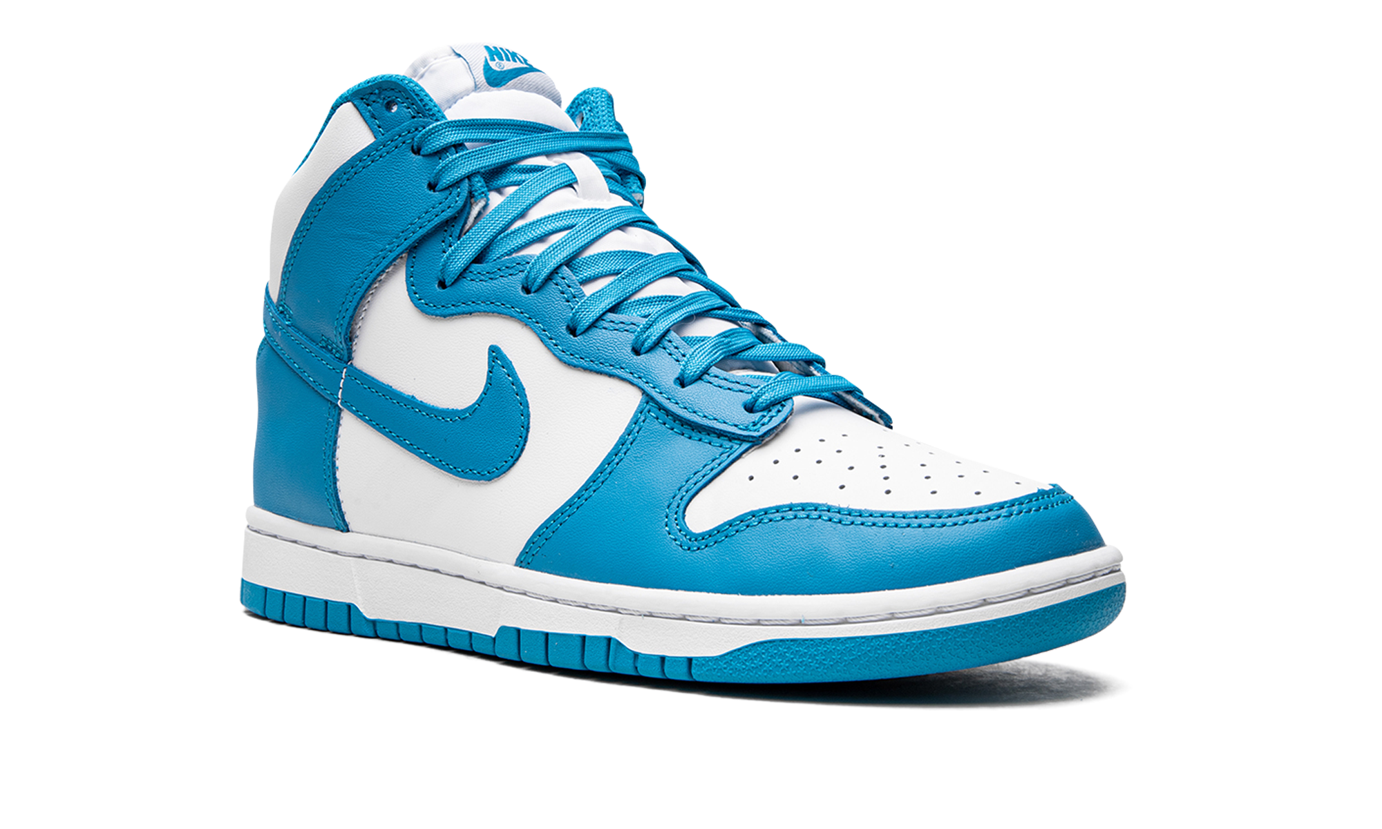 nike dunk high retro laser blue+DD1399-400+diagnol right view