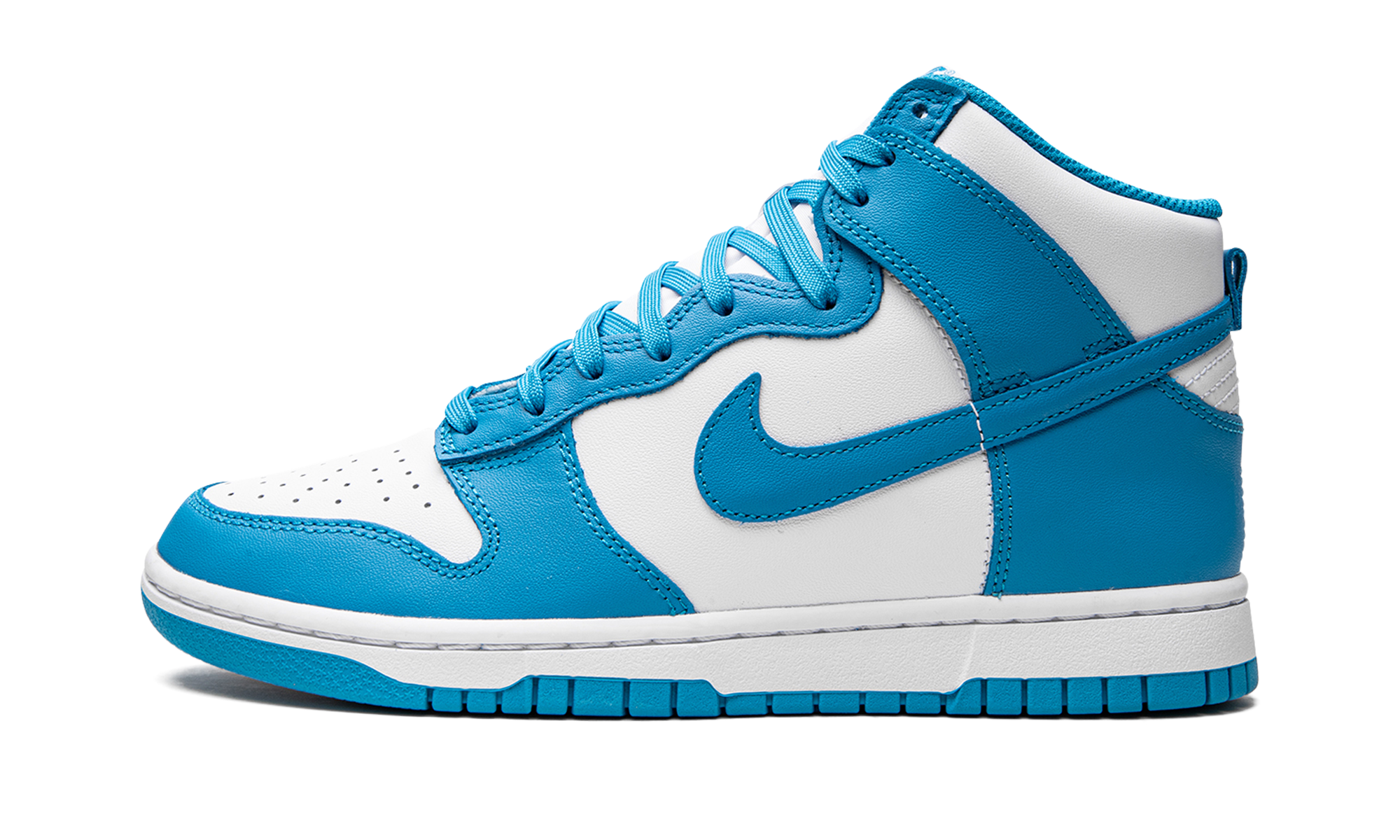 nike dunk high retro laser blue+DD1399-400+diagnol right view 1