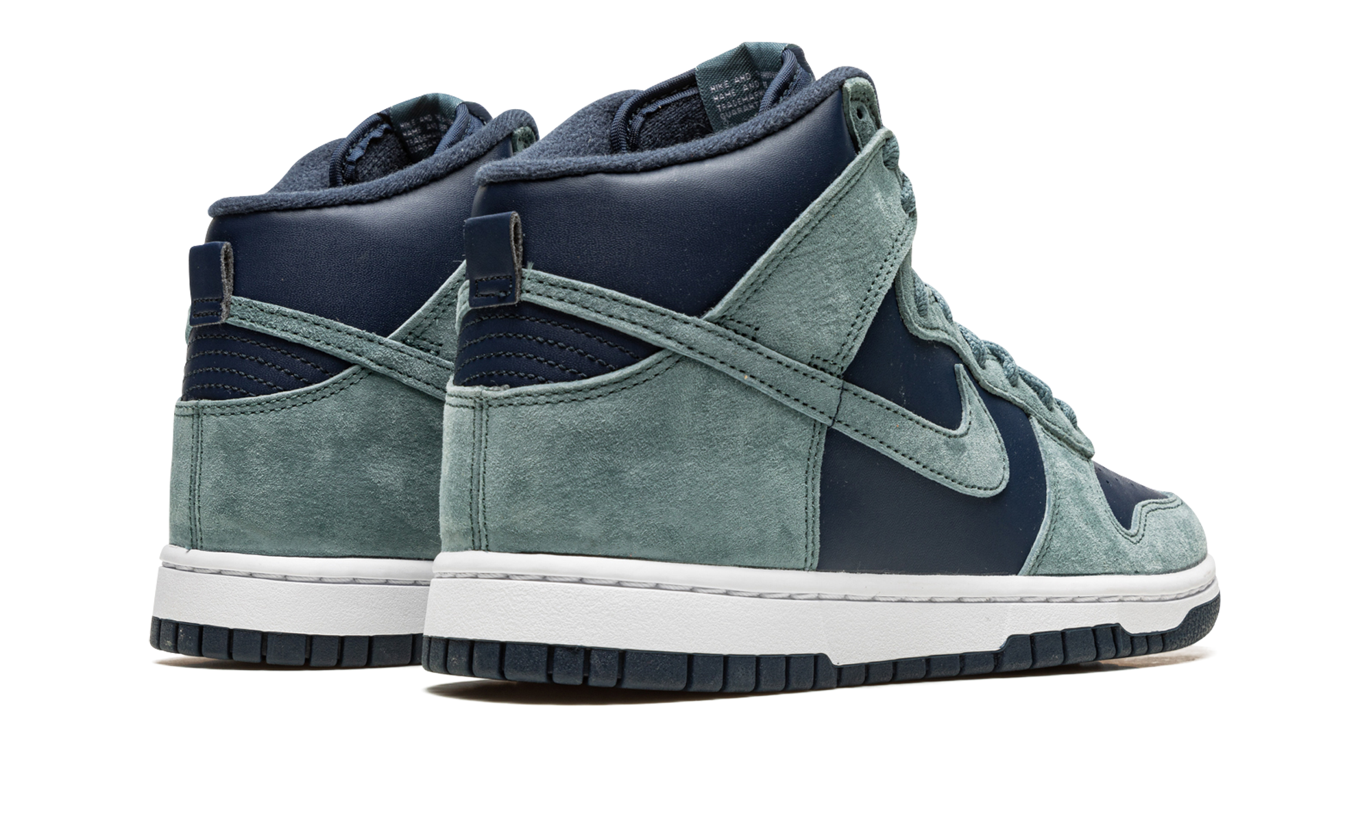 nike dunk high retro premium armory navy+DQ7679-400+diagnol right behind view