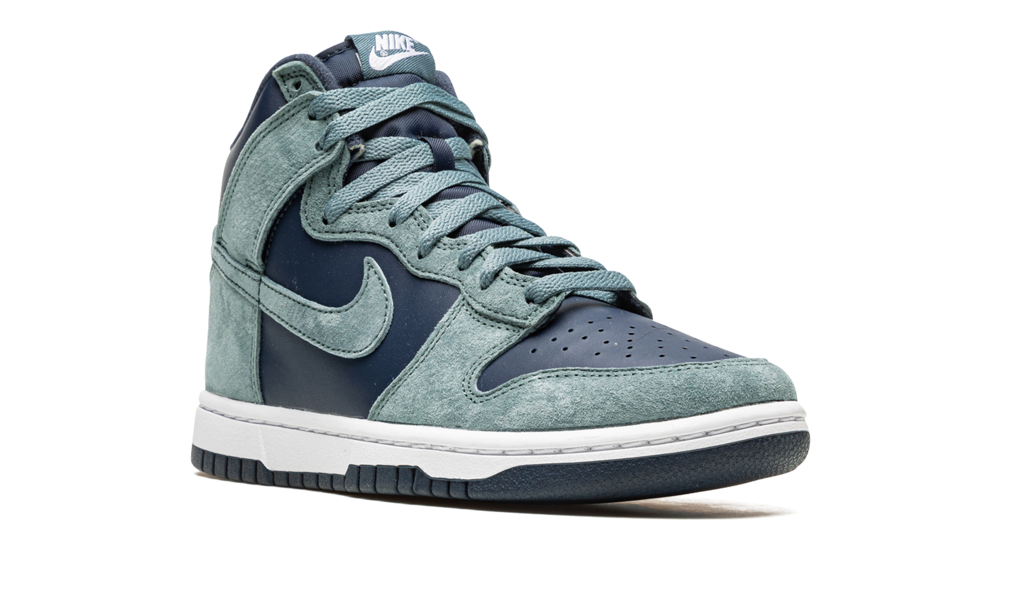 nike dunk high retro premium armory navy+DQ7679-400+diagnol right view