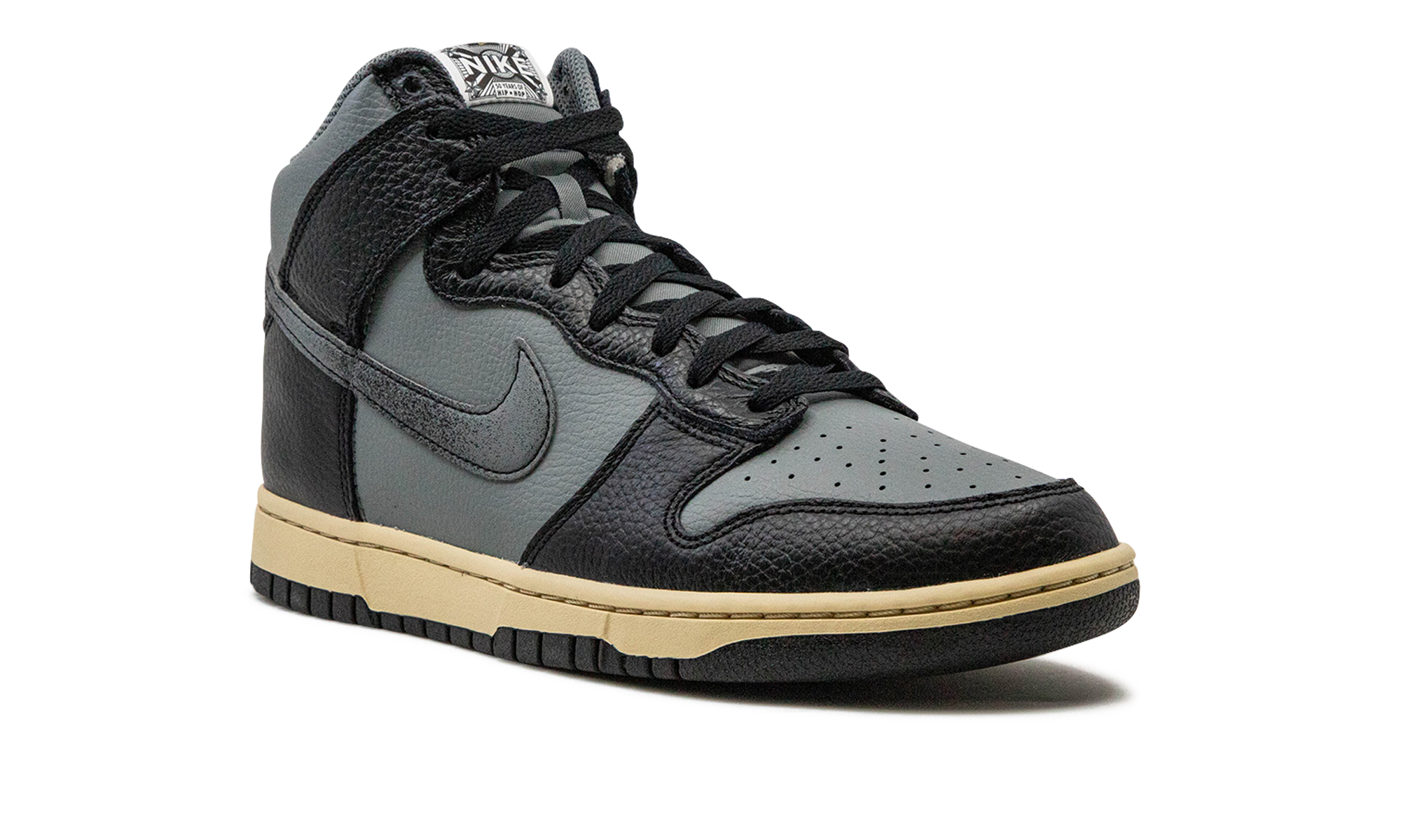 nike dunk high retro premium classics 50 years of hip hop+DV7216-001+diagnol right view