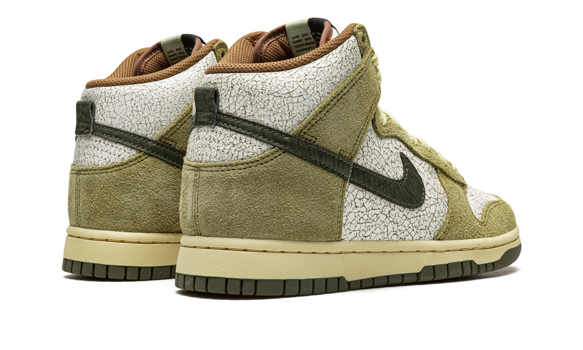 nike dunk high retro re raw halloween 2021+DO6713-300+diagnol right behind view