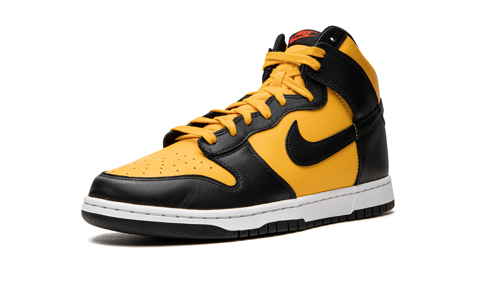 nike dunk high retro reverse goldenrod+DD1399-700+left diagnol single view