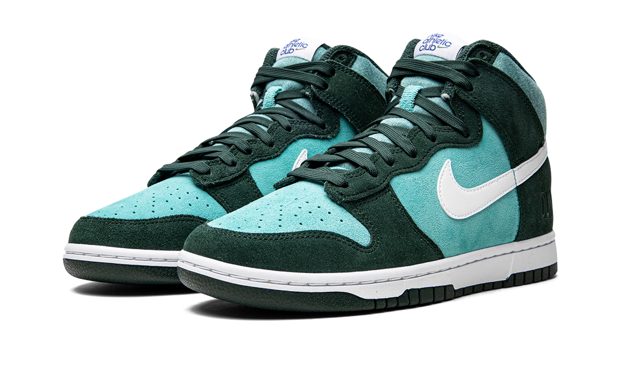 nike dunk high retro se athletic club pro green+DJ6152-300+diagnol left view