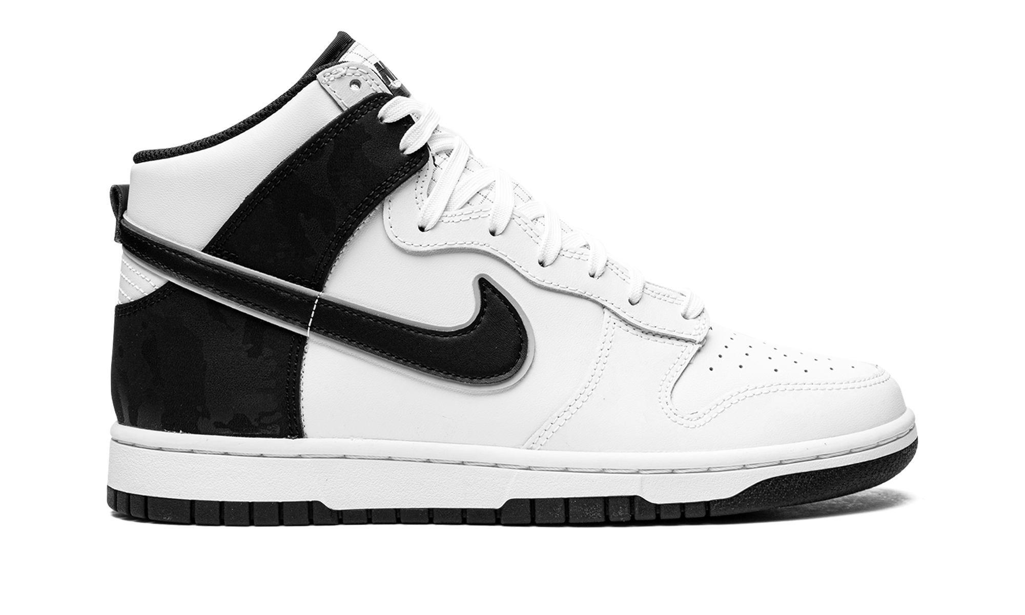 nike dunk high retro se white black camo+DD3359-100+right view