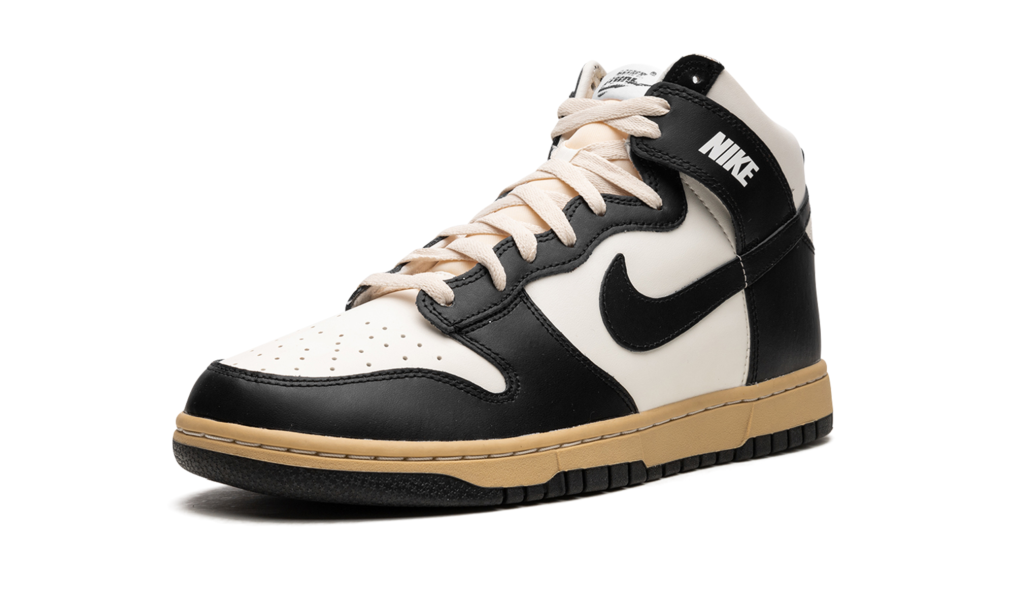 nike dunk high retro vintage panda women s+DZ4732-133+left diagnol single view