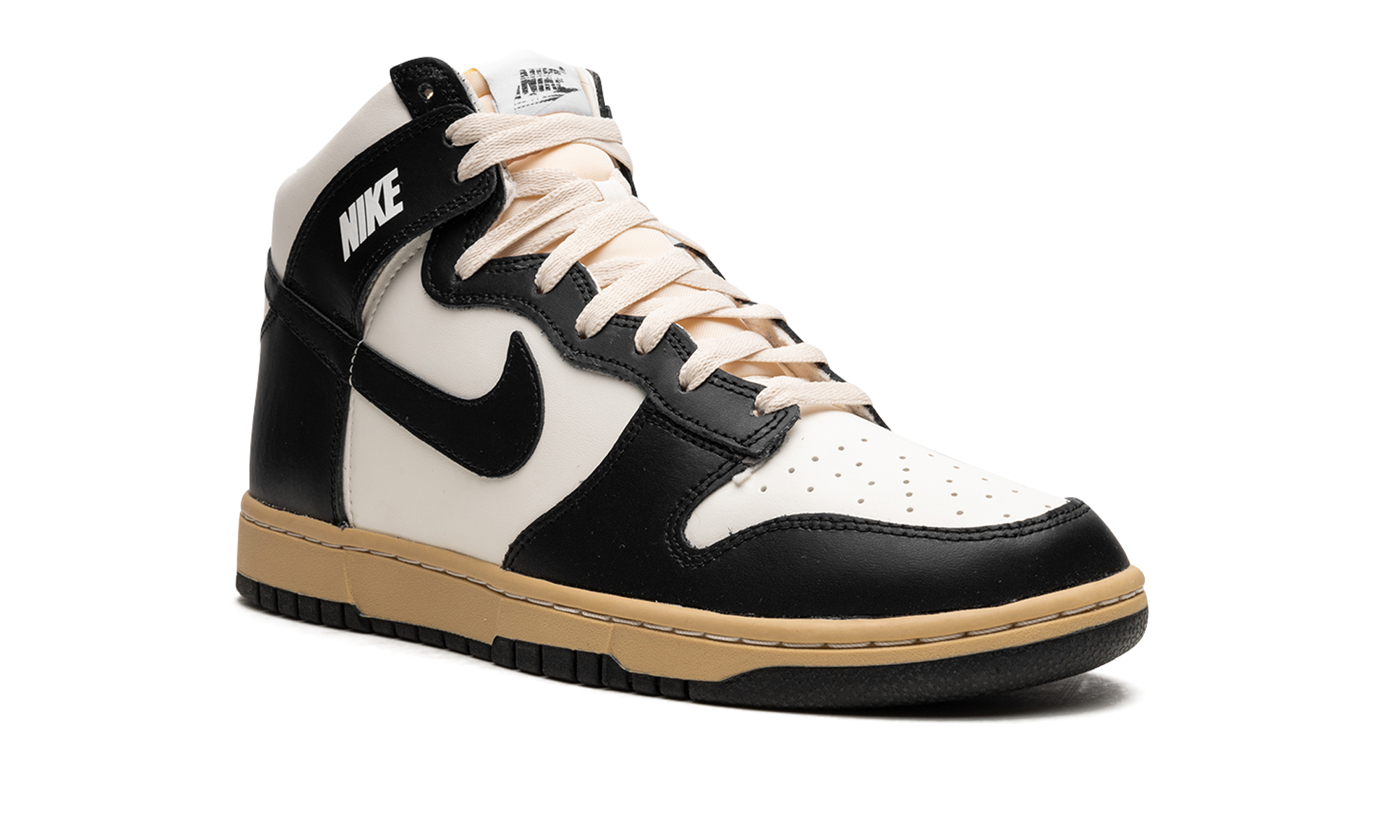 nike dunk high retro vintage panda women s+DZ4732-133+diagnol right view